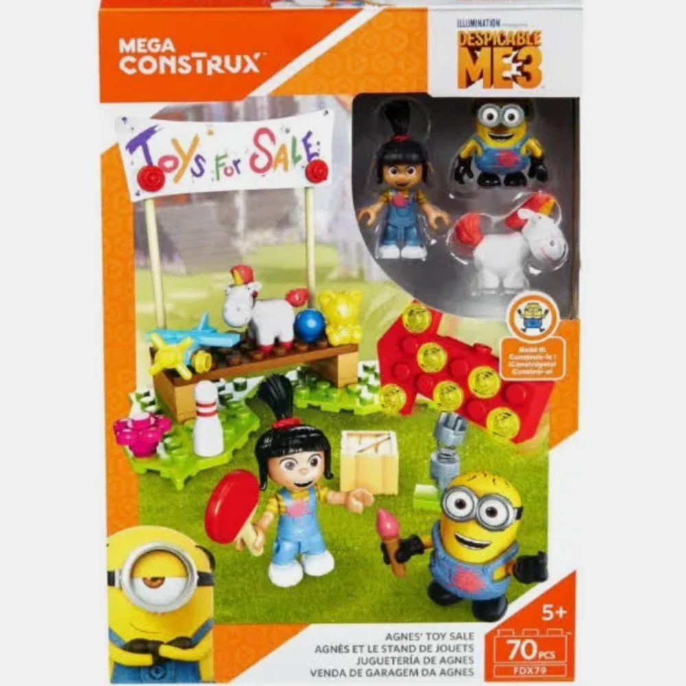 Mega construx Despicable me 3 Agnes toy sale set FDX79 70 pieces new sealed box